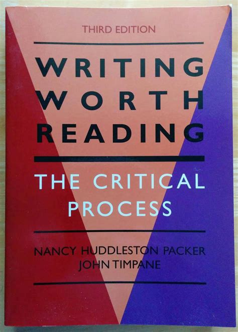 Writing Worth Reading: The Critical Process Ebook Epub